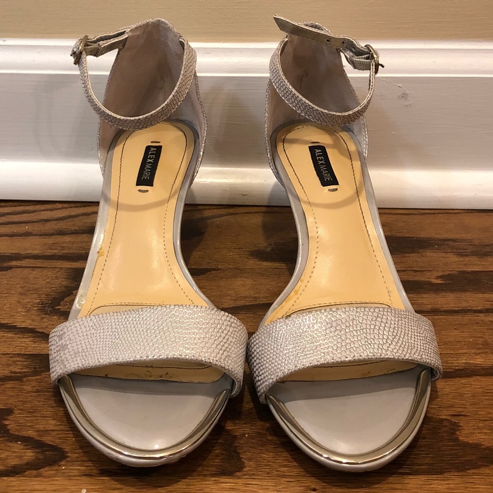 Alex Marie Silver heels